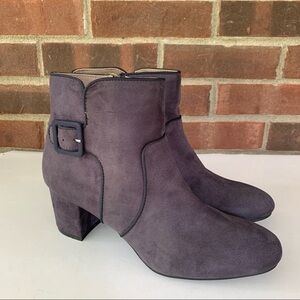 White Mountain Women’s Calisi Grey Block Heel Ankle Boots Size US 11 M